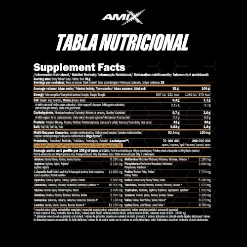 Amix BLACK CFM ISOLATE - Proteína Aislada de Suero - Sabor Cookie - 1 kg — foto 7
