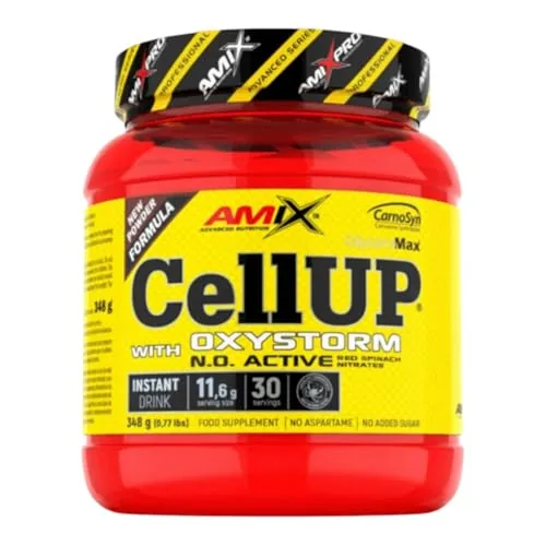 Amix CellUp with Oxystorm - Pre-Entrenamiento en Polvo con Cafeína - 348 g - Sabor Piruleta — foto 2