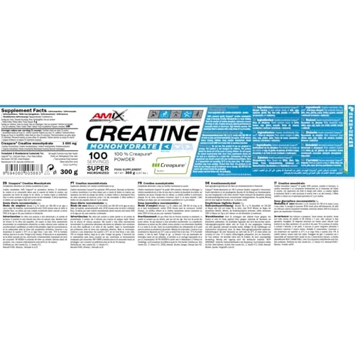 AMIX Creatina Monohidratada Creapure - Bote 300 g - 100% Creapure — foto 3