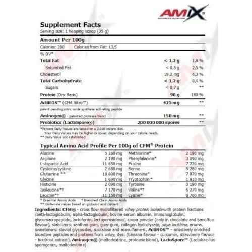 AMIX Proteína Isolada IsoPrime CFM - 2 Kg - Sabor Manzana Verde con Canela — foto 3
