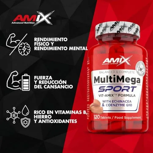 AMIX Multi Mega Sport - Multivitamínico Completo para Deportistas - 120 Tabletas — foto 4