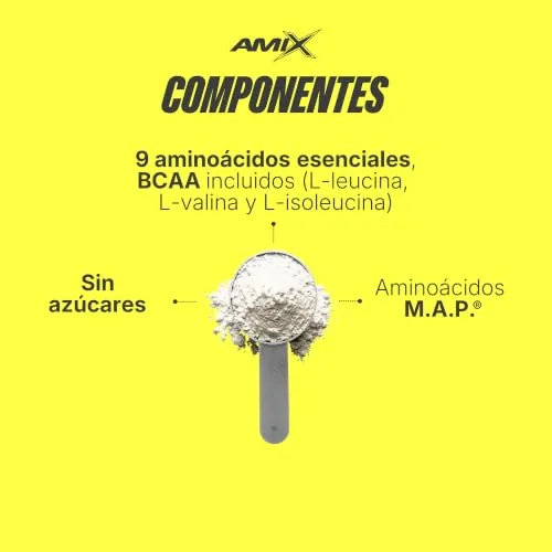 AMIX Muscle Amino Power - Aminoácidos Esenciales en Polvo - 344 g - Sabor Mango-Piña — foto 5